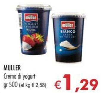 MerSi Supermercati MULLER Crema di yogurt gr 500 offerta