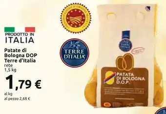 Carrefour Patate di Bologna DOP Terre d'Italia rete 1,5 kg offerta
