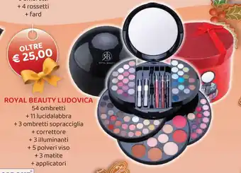 Acqua & Sapone ROYAL BEAUTY LUDOVICA 54 ombretti + 11 lucidalabbra + 3 ombretti sopracciglia + correttore + 3 illuminanti + 5 polveri viso offerta