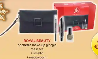 Acqua & Sapone ROYAL BEAUTY pochette make-up giorgia mascara + smalto + matita occhi offerta