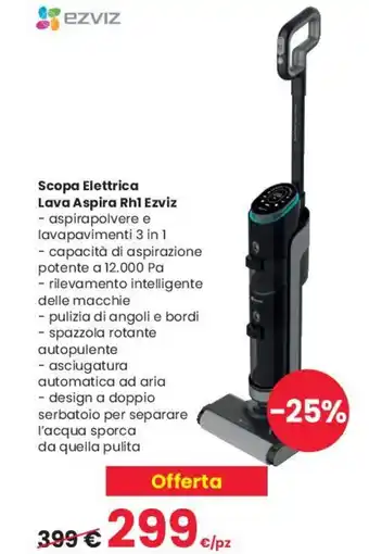 Scopa Elettrica Lava Aspira Rh1 Ezviz