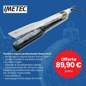 Interspar IMETEC Piastra a vapore professionale Steam Elixir offerta