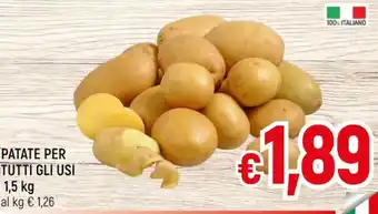 A&O PATATE PER TUTTI GLI USI 1,5 kg offerta