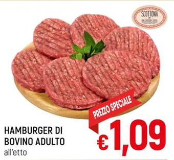 A&O HAMBURGER DI BOVINO ADULTO all'etto offerta