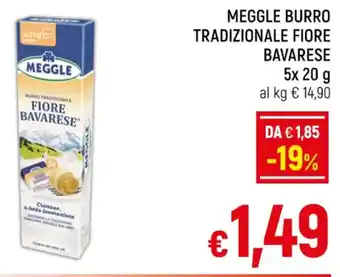 A&O MEGGLE BURRO TRADIZIONALE FIORE BAVARESE 5x 20 g offerta