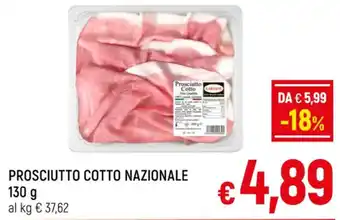 A&O PROSCIUTTO COTTO NAZIONALE 130 g offerta