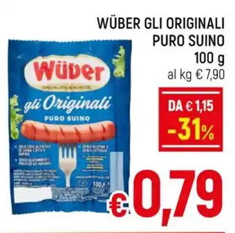 A&O WÜBER GLI ORIGINALI PURO SUINO 100 g offerta