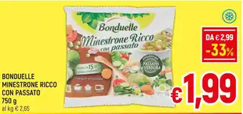 A&O BONDUELLE MINESTRONE RICCO CON PASSATO 750 g offerta