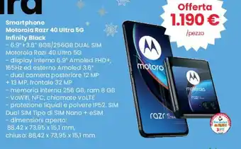 Smartphone Motorola Razr 40 Ultra 5G Infinity Black
