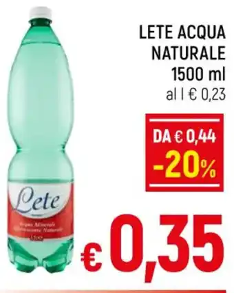 A&O LETE ACQUA NATURALE 1500ml offerta