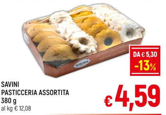 A&O SAVINI PASTICCERIA ASSORTITA 380 g offerta