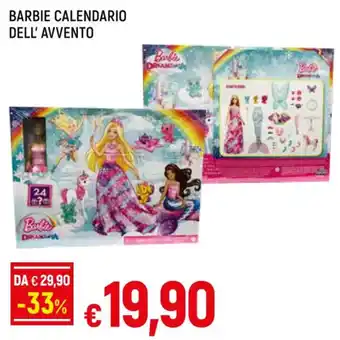 Famila Superstore BARBIE CALENDARIO DELL' AVVENTO offerta