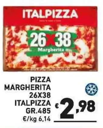 PIZZA MARGHERITA 26X38 ITALPIZZA GR.485