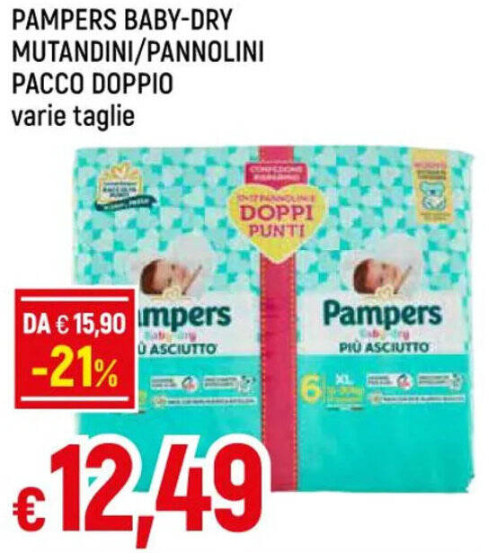 Pannolini Pampers Baby Dry Taglia 3 - Confezione Da 120 Pezzi Per Bambini 4-9 Kg, Asciutto E Avvolgente