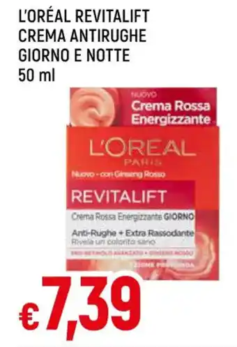 L'ORÉAL REVITALIFT CREMA ANTIRUGHE GIORNO E NOTTE 50 ml