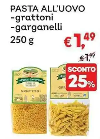 PASTA ALL'UOVO -grattoni -garganelli 250 g