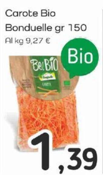 Famila Carote Bio Bonduelle gr 150 offerta
