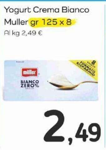 Famila Yogurt Crema Bianco Muller gr 125 x 8 offerta