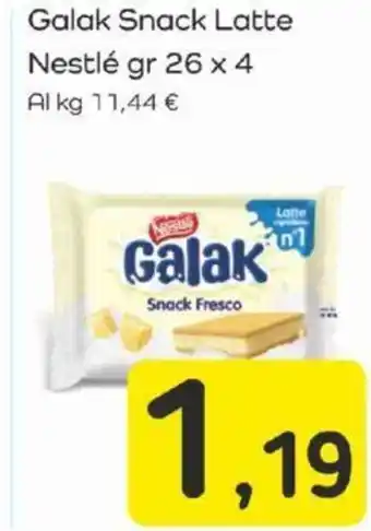 Famila Galak Snack Latte Nestlé gr 26 x 4 offerta