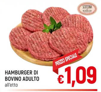 Famila Market HAMBURGER DI BOVINO ADULTO all'etto offerta