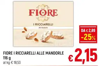 Famila Market FIORE I RICCIARELLI ALLE MANDORLE 116 g offerta