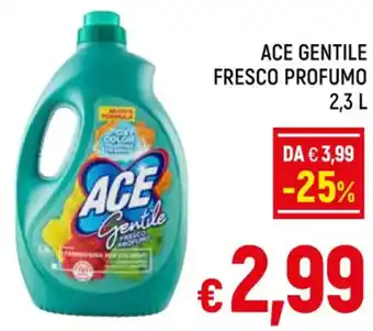 Famila Market ACE GENTILE FRESCO PROFUMO 2,3 L offerta