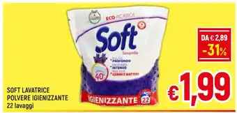 Famila Market SOFT LAVATRICE POLVERE IGIENIZZANTE 22 lavaggi offerta