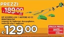 Bennet Bravo & Facile Kit Scoppio 4 In 1 Motore 43 Cc offerta