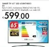 Bennet LG Smart TV 65'' LED 65UN74003 offerta