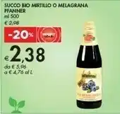 Bennet Pfanner Succo Mirtillo offerta