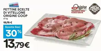 Coop Coop Fettine Scelte Di Vitellone offerta
