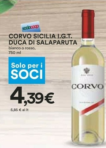 Coop Corvo Vino offerta