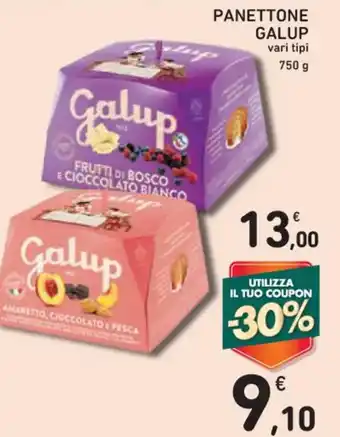 Spazio Conad PANETTONE GALUP vari tipi 750 g offerta