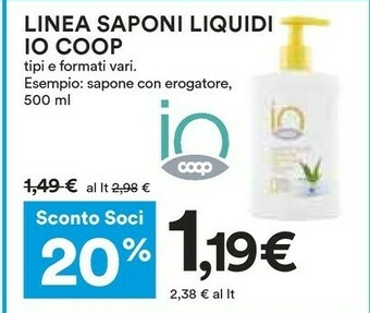 Coop Sapone liquido offerta