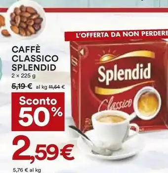 Coop Splendid Caffè Classico 250 G(ml) offerta