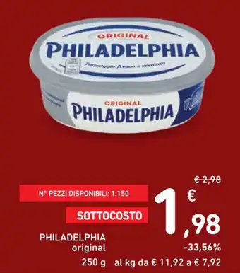 Spazio Conad PHILADELPHIA original 250 g offerta
