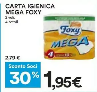 Coop Foxy Carta igienica offerta
