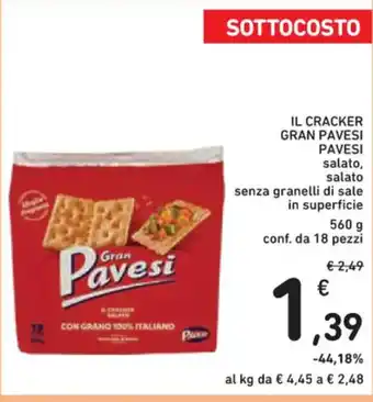 Spazio Conad IL CRACKER GRAN PAVESI PAVESI 560 g offerta