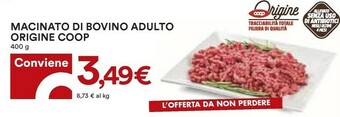 Coop Coop Macinato Di Bovino Adulto Origine offerta