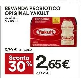 Coop Yakult Bevande analcoliche offerta