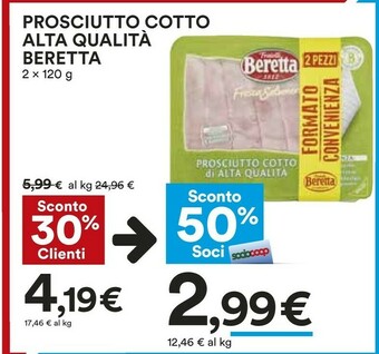 Coop Beretta Prosciutto cotto offerta