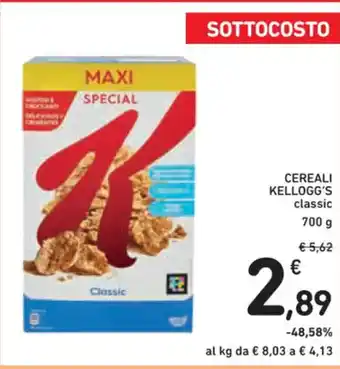 Spazio Conad CEREALI KELLOGG'S classic 700 g offerta