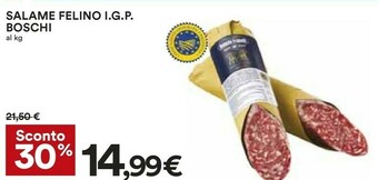 Coop Felino Salame offerta