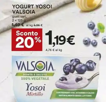 Coop Valsoia Valsoia - Yosoi Mirtillo 250 g(ml) offerta