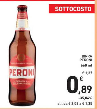 Spazio Conad BIRRA PERONI 660 ml offerta
