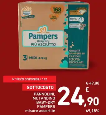 PANNOLINI, MUTANDINO BABY-DRY PAMPERS