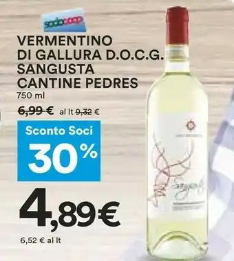 Coop Cantinè Vino bianco offerta