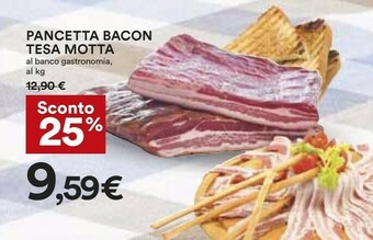 Coop Pancetta Bacon Tesa Motta offerta