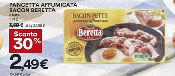 Coop Fratelli Beretta - Bacon Fette Pancetta Affumicata 100 G(ml) offerta