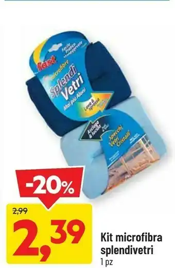 DPiù Kit Microfibra Splendivetri offerta